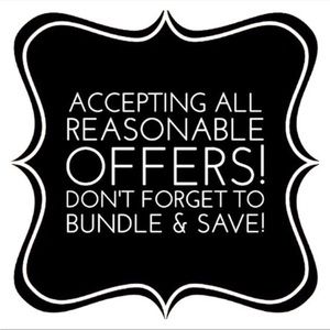 Reasonable offers accepted